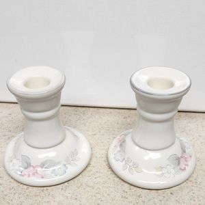 Pfaltzgraff Wyndham Candlestick Pair